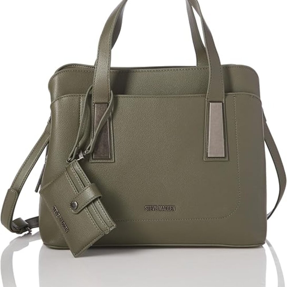 Steve Madden Bgrammer Top Handle Satchel w/ Card Case